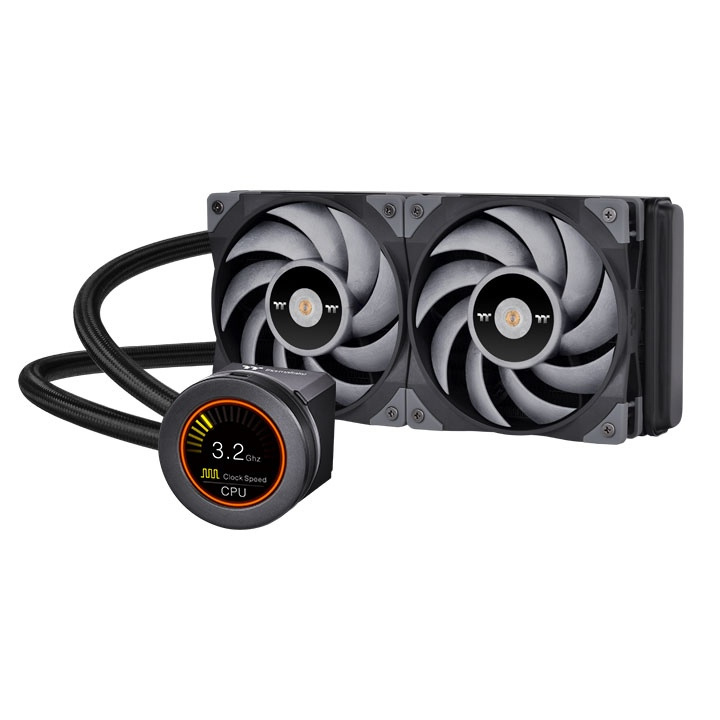 Enfriamiento Líquido Thermaltake Ultra240 2 Vent 120mm Negro Pantalla Lcd 2.1 Pulg
