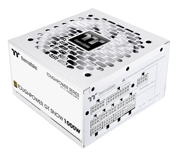 Fuente De Poder Thermaltake 1000w Toughpower Gt Snow (blanca) 80plus Gold Full Modular Ps-tpt-1000fnfagu-w Tpd-1000ah2fxg-3