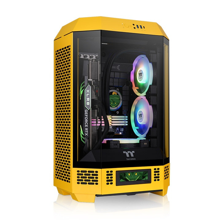 Gabinete Thermaltake The Tower 300 Micro Tower Bumblebee Amarillo Micro-atx Ca-1y4-00s4wn-00