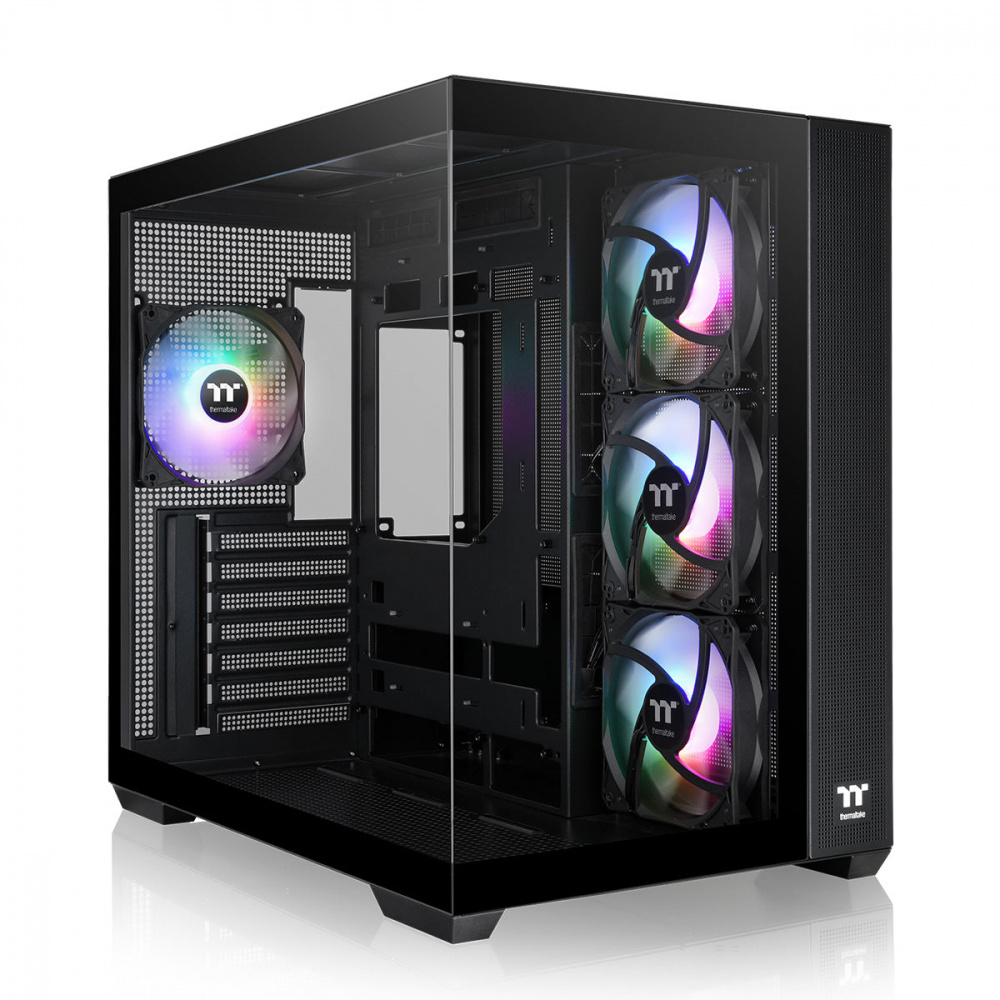 Gabinete Thermaltake View 380 Tg Argb Mid Tower Negro 4xventiladores 120mm Atx Ca-1z2-00m1wn-00 Hidden-connector Motherboards From Asus Msi Gigabyte