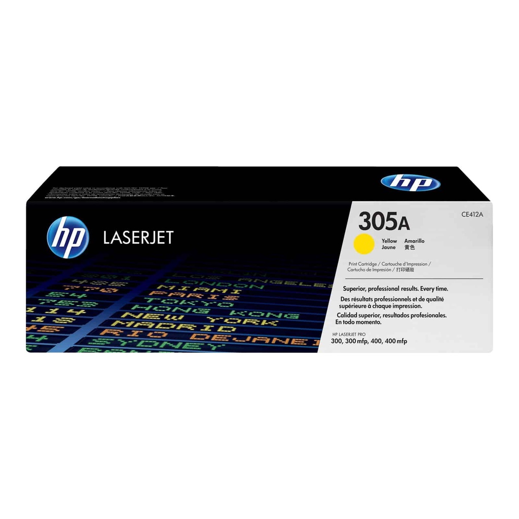 Toner                                                                                                                                                                                         Hp 305a Amarillo P/ljprom451/m475 (ce412a)