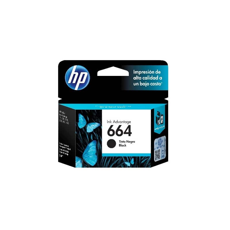 Cartucho                                                Hp 664 Negro (f6v29al)