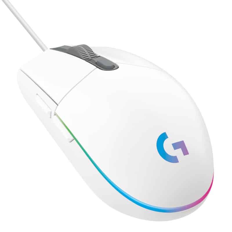 Mouse  Gamer Logitech G203 Lightsync Rgb 8,000dpi Usb Blanco 910-005794