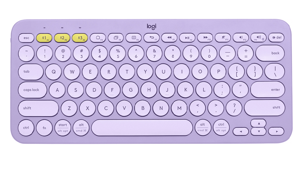 Teclado                                                                                                                                           Logitech K380 Bt Multidisp. Lavender Lemonade (920-011150)