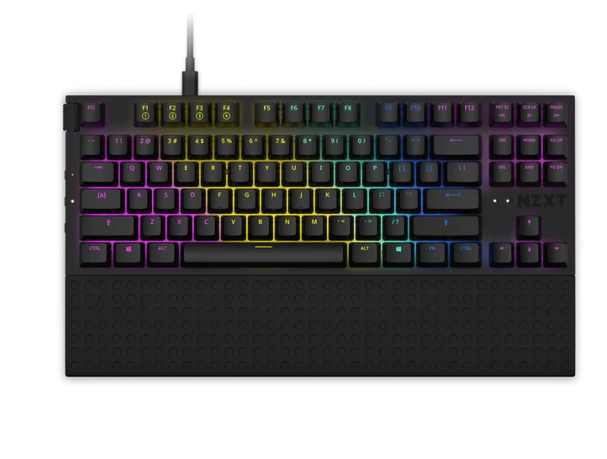 Teclado                                                                                                                                                                                                                                                                                                                                                                                                                                                                                                                                                                                Mecanico Nzxt Tkl Rgb Sw Red Reposa MuÑecas En Bk Kb-1tkus-br