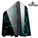 GABINETE YEYIAN GAMER YNH-K1101 KALT 1101 MICROATX,LATC/T,1VEN LED/NEG