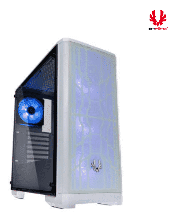GABINETE BITFENIX NOVA MESH BLANCO CRISTAL TEMPLADO RGB EDITION AURA SYNC