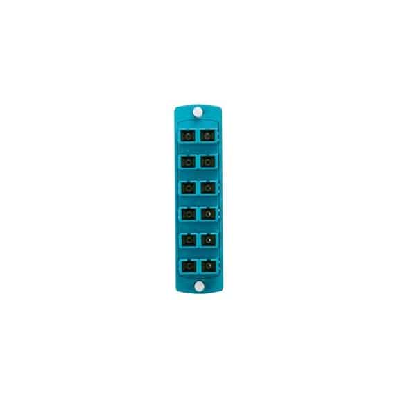 Placaacopladora50(om3&amp;4)mmduplexsc12fibrasleviton5f100-2qc