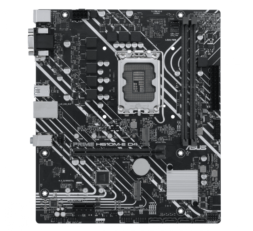 Tarjeta  Madre Asus Prime H610m-e D4 /lga1700/usb3.2/dual M.2