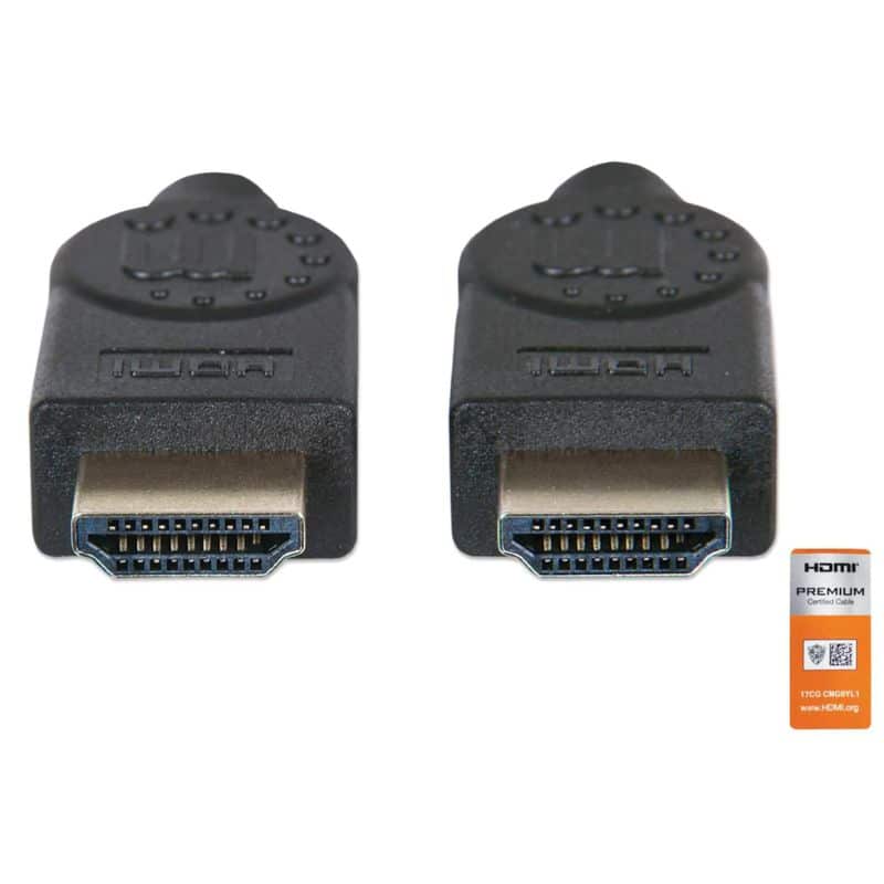 Cable  Hdmi Manhattan 2.0 Premium M-m 1m 354837