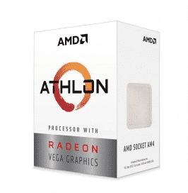 CPU AMD ATHLON 3000G 3.5 GHZ 4MB 35W AM4 VEGA GRAPHICS (YD3000C6FHBOX) pue