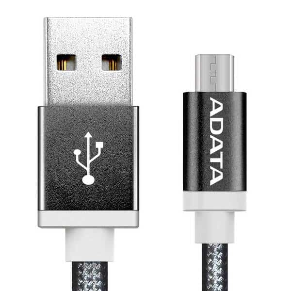 Cable                 Adata Micro Usb 1m Negro (amucal-100cmk-cbk)