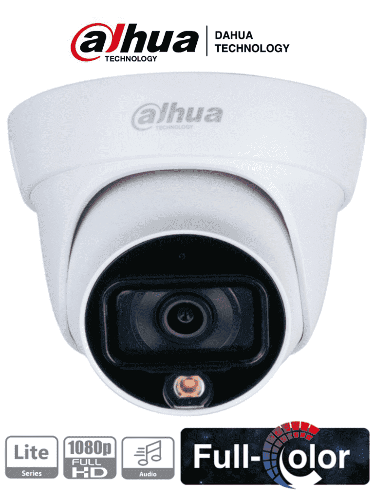 Dahua  Camara Domo Hdcvi Full Color 1080p (dh-hac-hdw1239tln-a-led-0280b)