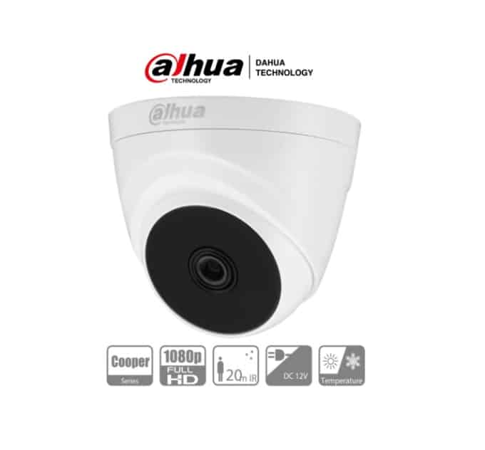 Camara  Dahua Domo 1080p Lente 2.8mm 103°apertura (dh-hac-t1a21n-0280b)