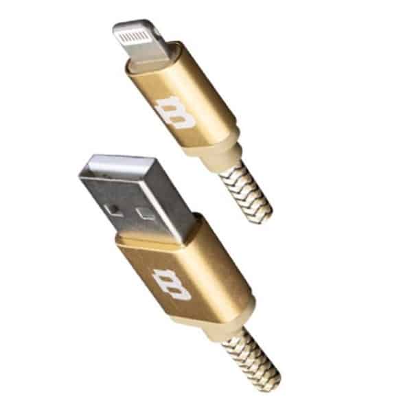 CABLE BLACKPCS (CA-2M) LIGHTNING ORO 200 CM TEJIDO 2.1A (CAGLT2M-3)