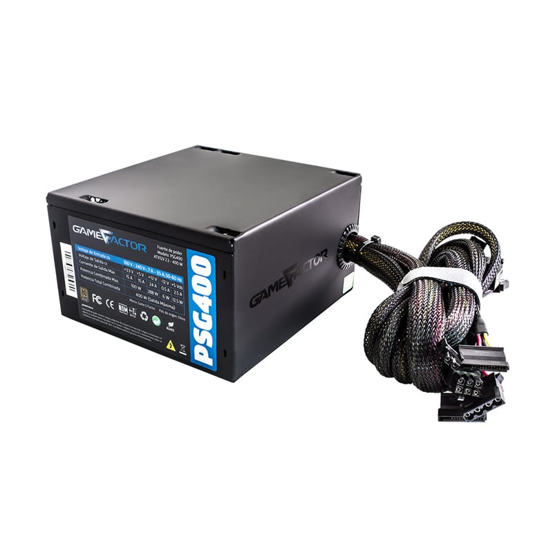 Fuente De Poder Game Factor 400watts 80 Plus Bronze Psg400