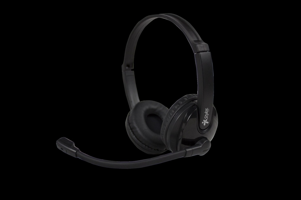 DIADEMA STYLOS CALL CENTER 3.5 RETRACTIL, ERGONOMICA (STSHCC1B)