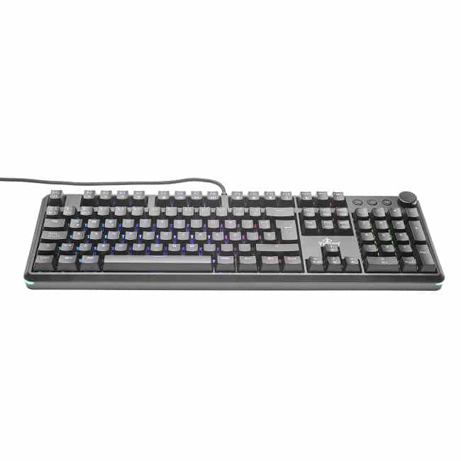 Teclado Gamer Yeyian Asward Series 3000 RGB, Teclado Mecánico, Switch Blue, Alámbrico, Negro (Español)