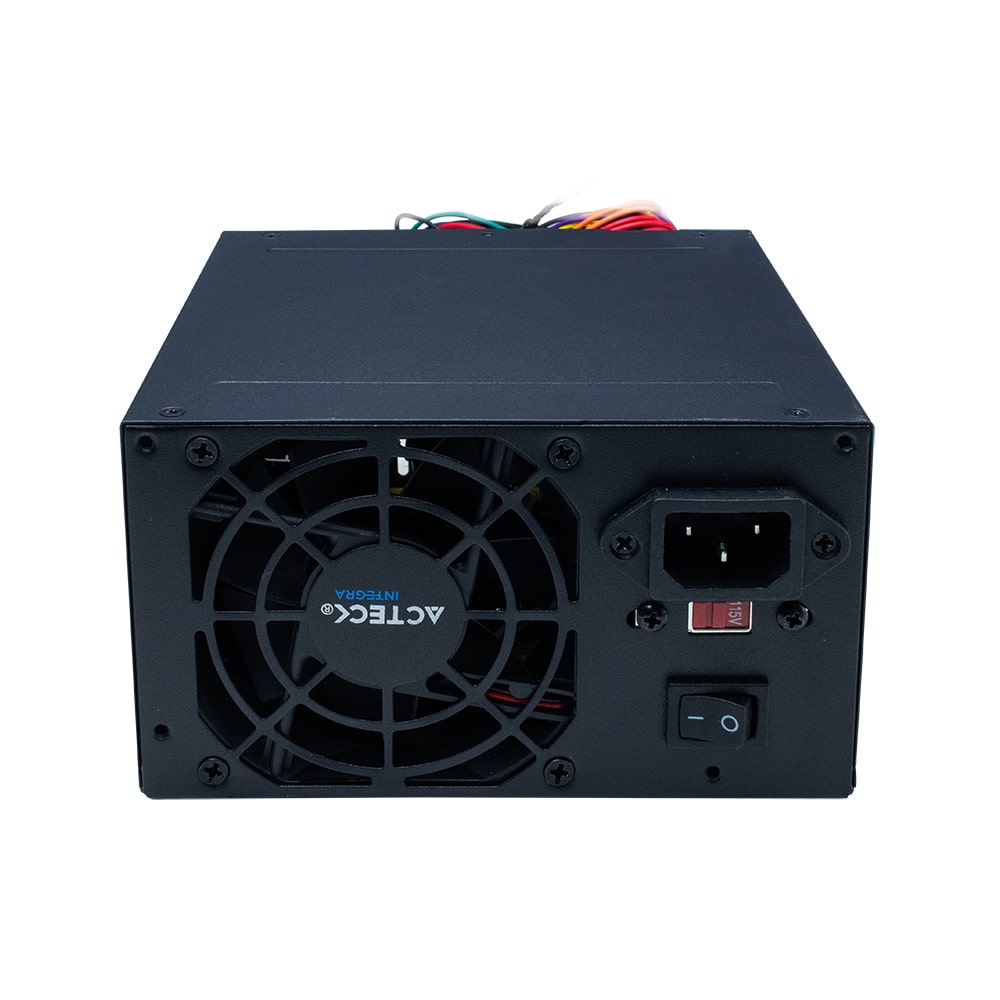 Fuente                                                                                                                                                                                                                                                                      De Poder Acteck 500w 2 Sata 24 Pines Negro R-500 Es-05001