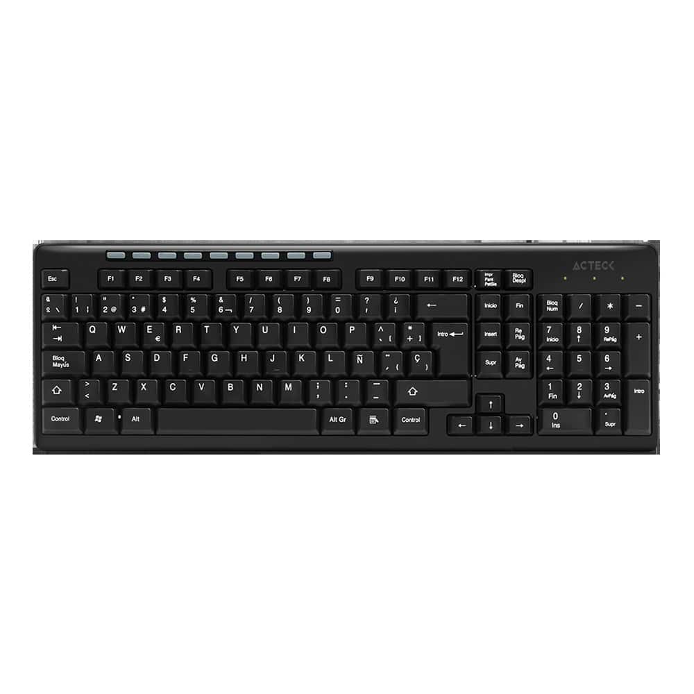 Teclado                        Acteck Inalambrico Multimedia Negro Ac-913973