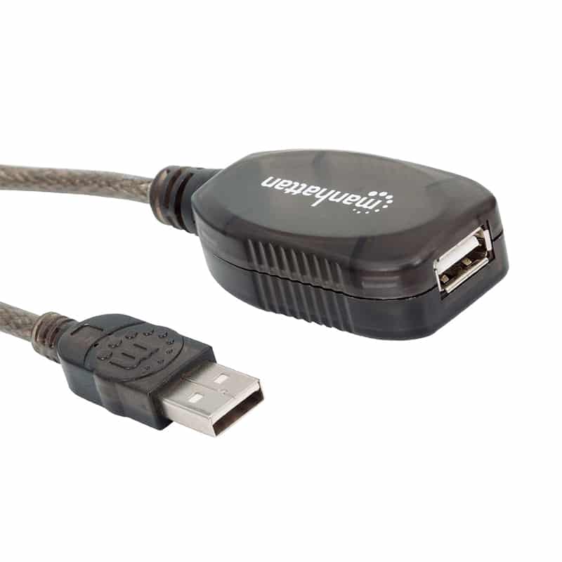 Cable  Usb Manhattan V2.0 Ext. Activa 10.0m Bolsa 151573