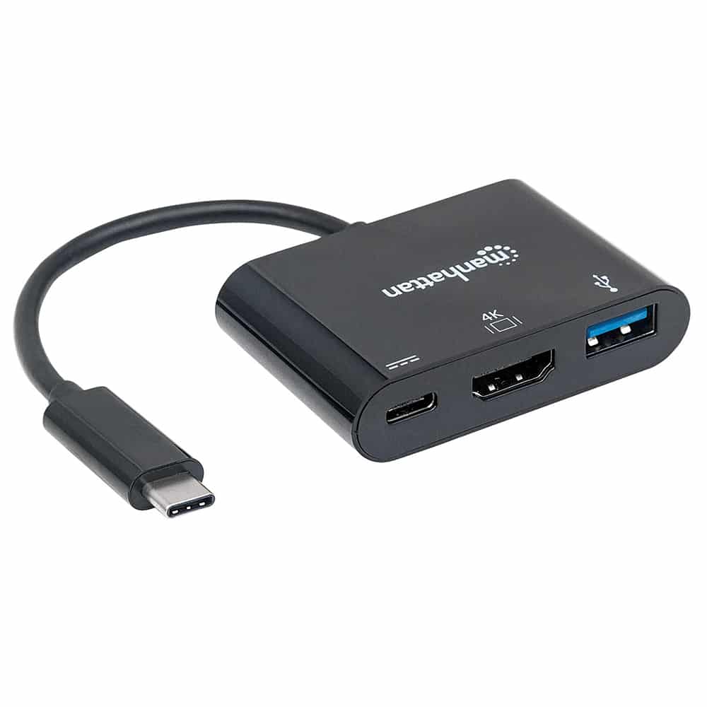 Convertidor Video Manhattan Usb-c A Hdmi-h + Usb3 + Usbc 152037