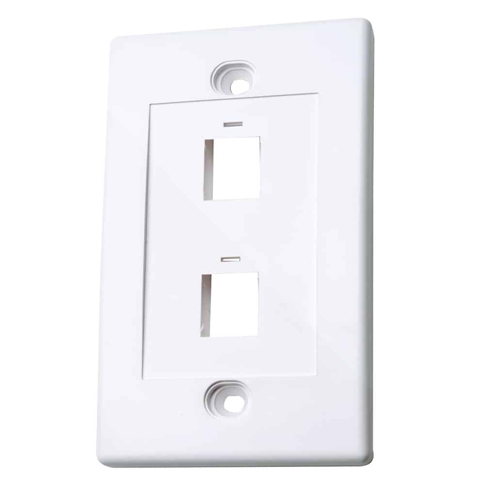 Tapa  Intellinet Para Caja 2 Perforacion Montaje Al Ras Blanco 163293