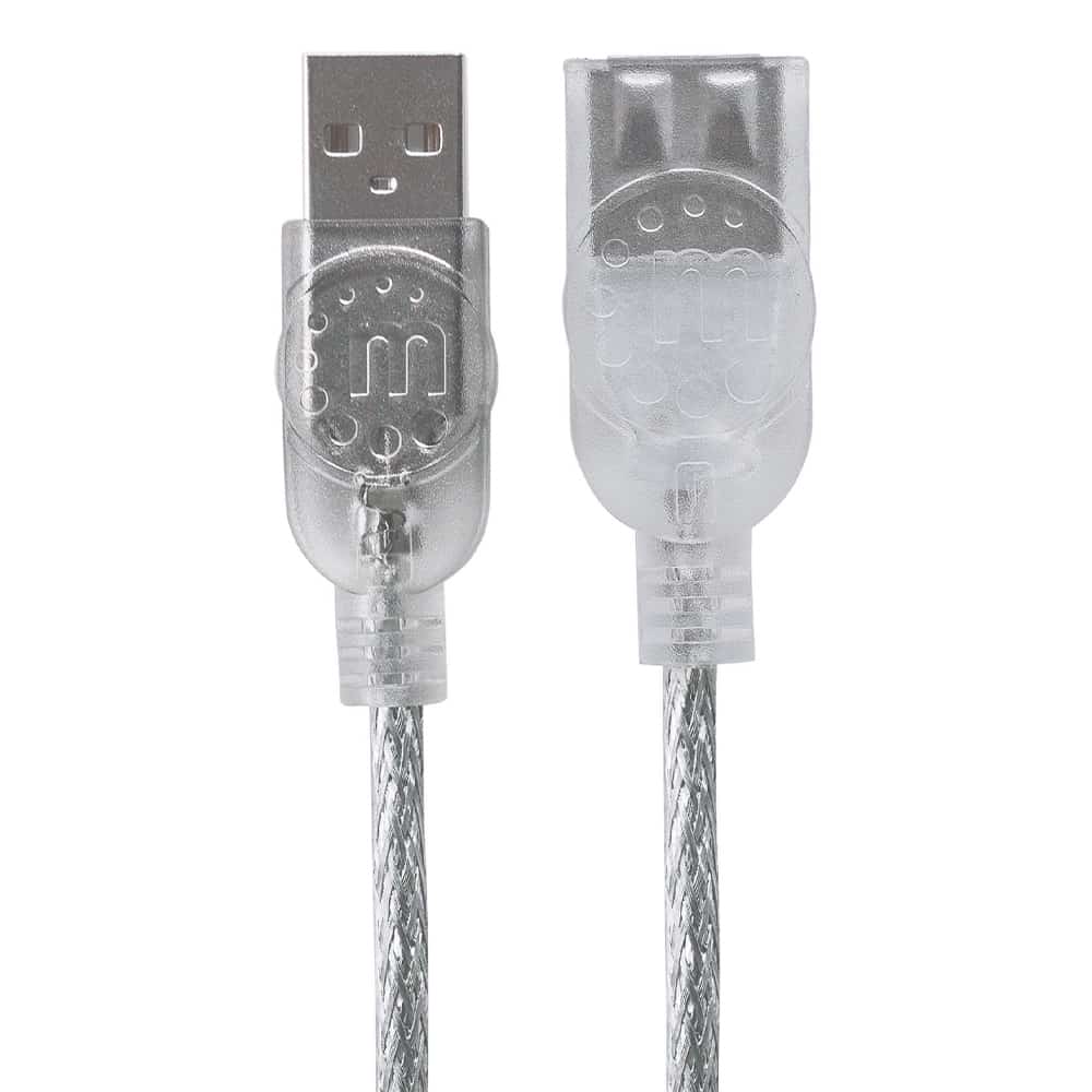 Cable  Extension Manhattan Usb V2.0 M H 4.5m Plateado 480 Mbps 340502