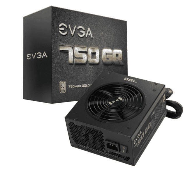 FUENTE DE PODER EVGA 750 GQ 80 PLUS GOLD 210-GQ-0750-V1