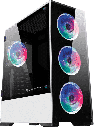 GABINETE PARA GAMING ACTECK BALAM RUSH RGB CRISTAL TEMPLADO THINOS GSX9000 BLANCO BR-932264