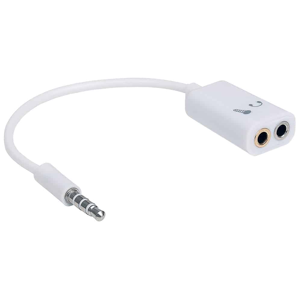Cable  Manhattan Estereo 3.5mm Macho A 2x3.5mm H 354561