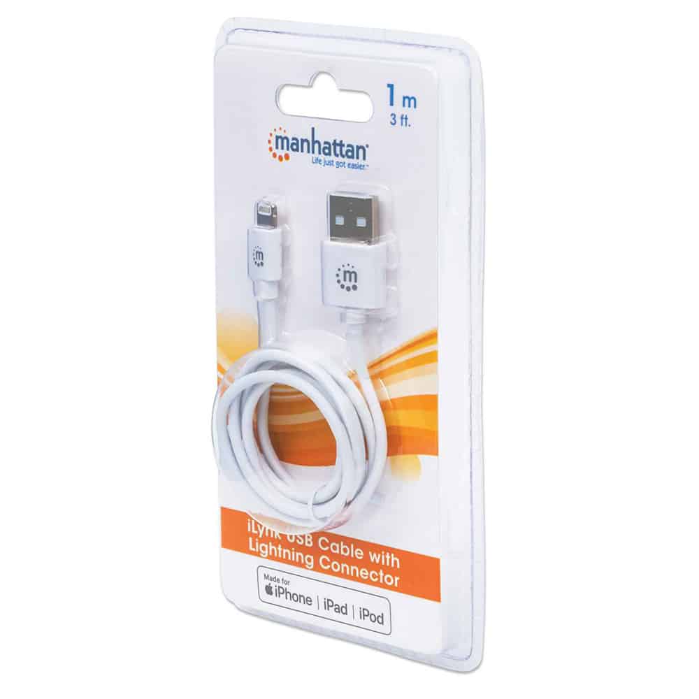 Cable                                                                                                                                                                                                                                                                                                                                                                                                                                                                                                                                                                                                                                                                                                                                                                                                                                                                             Manhattan Ilynk USB Lightning Iphone 5 393744