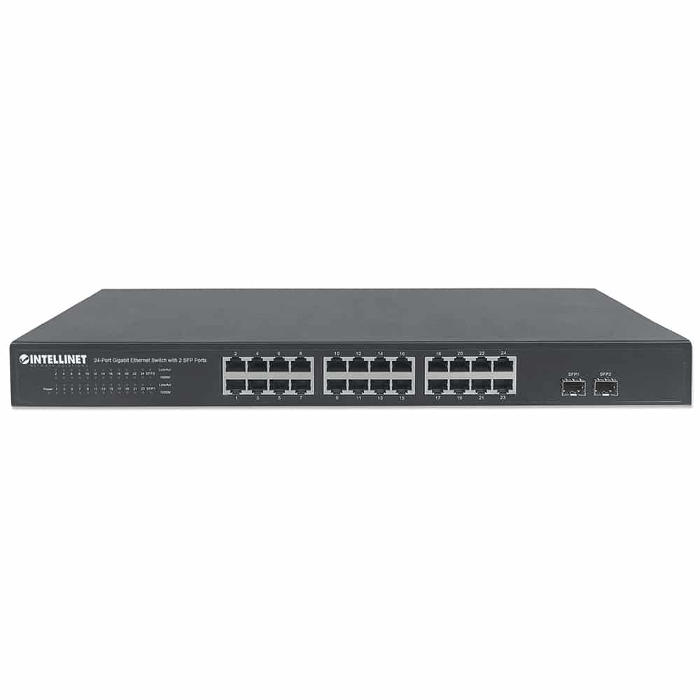 Switch  Intellinet Gb 24 Ptos 19 + 2 Sfp 561044