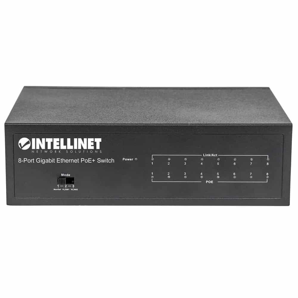Poe Switch Intellinet Gb 8 Ptos 30w/pto, 60w Escritorio 561204