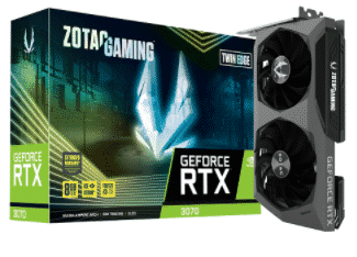 Tarjeta   De Video Zotac Nvidia Geforce RTX 3070 8gb GDDR6 Twin Edge OC Gaming Zt-a30700h-10