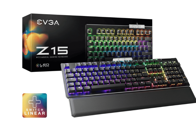 Teclado                                                                                                                                                                                                                                                                                                                                                                                                                                                                                                                                                                                                                                                                                                                                                                                                                                                              EVGA Z15 821-w1-15sp-k2 RGB Hot-swap Mecanico USB 3.2 4000hz