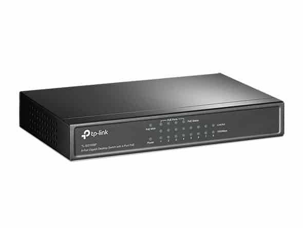 Switch Escritorio Tp-link/8 Ptos Giga/4 Ptospoe/53w/ Tl-sg1008p