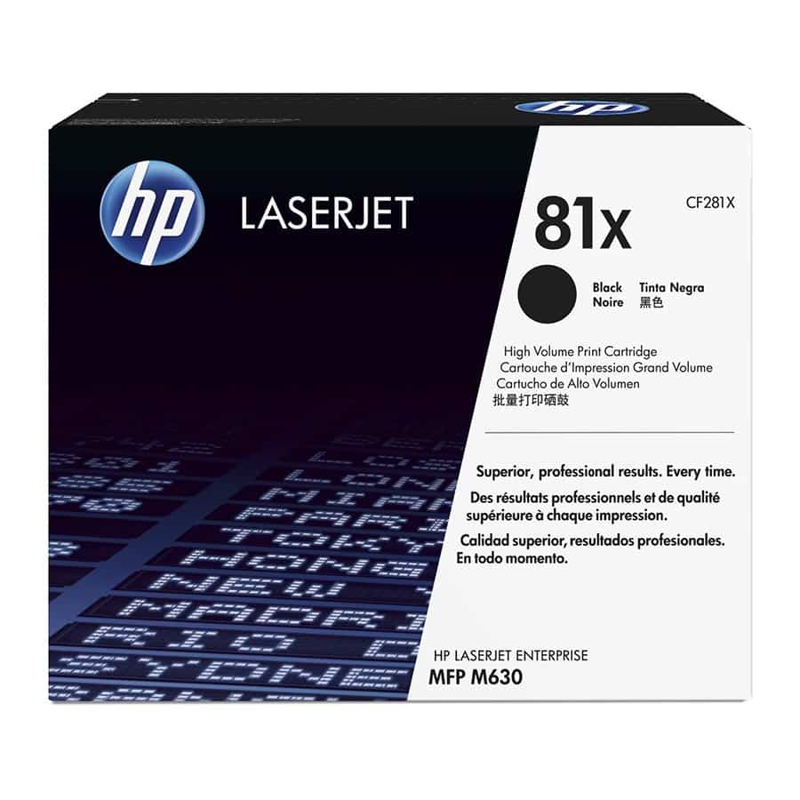 Toner Hp 81x Alto Rendimiento Negro Laserjet/mfp M630 (cf281x)
