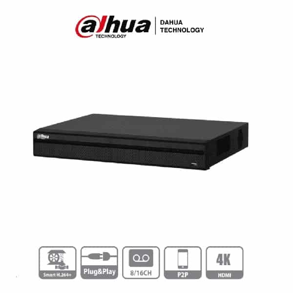 Dvr                                                                                                                                                                                                                         Dahua 16 Canales 4k/h.264+ (24 Canales Totales)(dhi-xvr5216an-4kl)