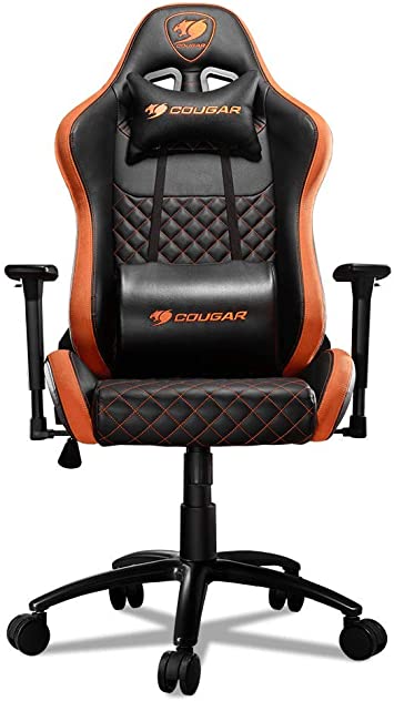 SILLA PARA GAMING COUGAR ARMOR PRO ORANGE MAX 120KG RECLINABLE