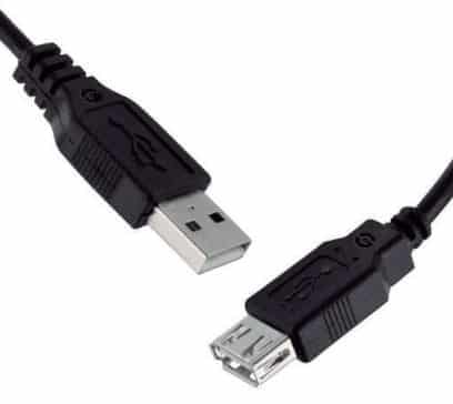 Cable  Getttech Jl-3520 Usb 2.0, Usb A-extension, Negro, 1.5mts