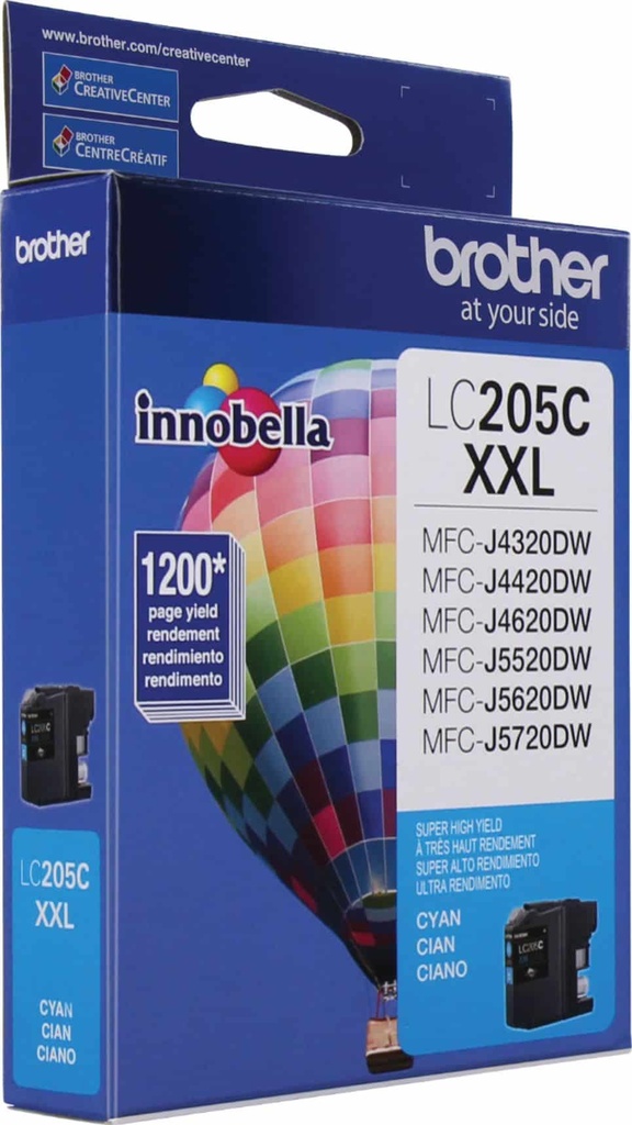 Cartucho  De Tinta Brother Lc205c Cyan Alto Rend 1200 Pag
