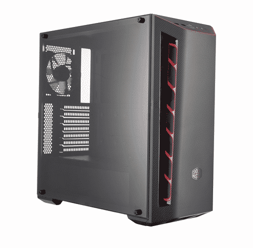 GABINETE COOLER MASTER MASTERBOX MB510L TETURA DE FIBRA DE CARBONO CON VENTANA USB3.1