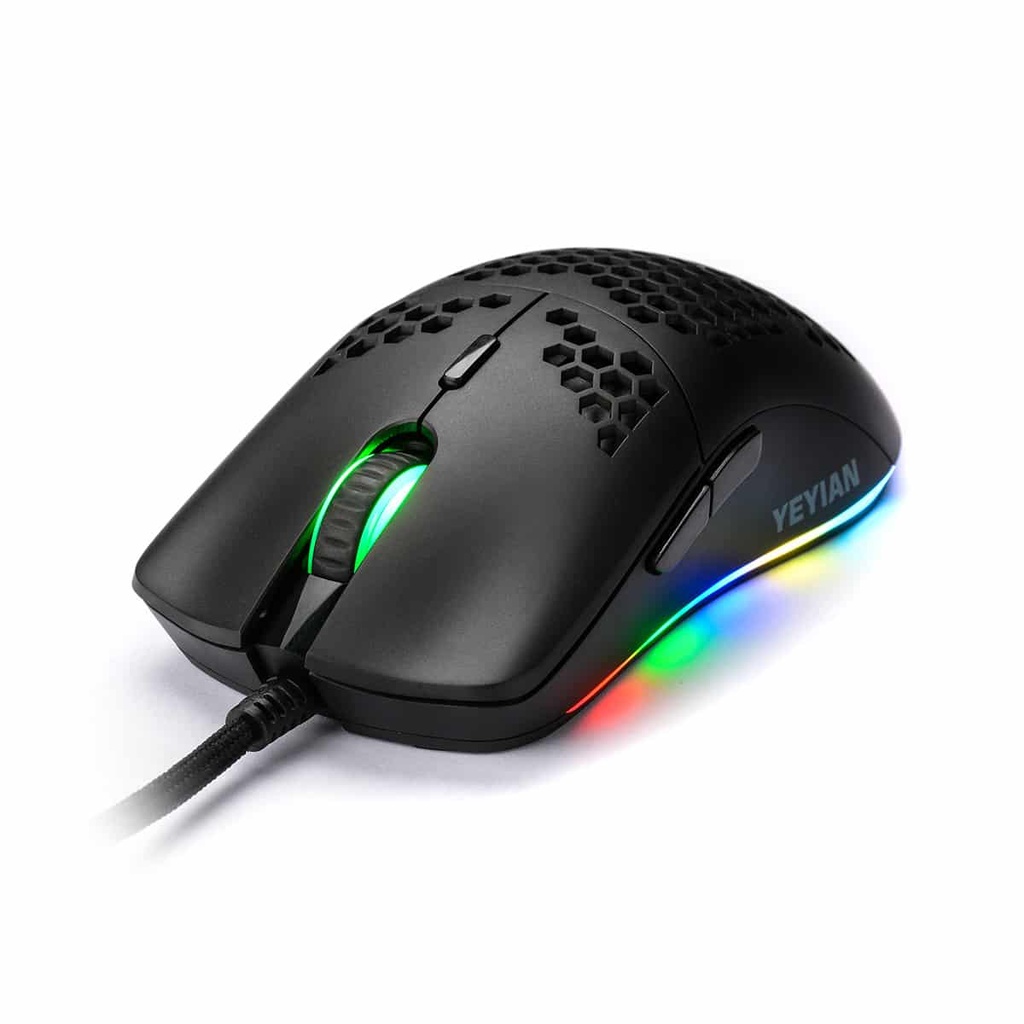 Mouse  Gamer Yeyian Ymg-24310 Links 3000, Rgb, 6 Bot,usb,7200 Dpis Negr