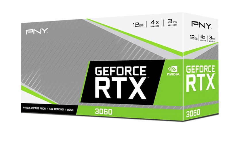 Tarjeta De Video Pny Nvidia Geforce RTX 3060 12gb GDDR6 Verto Dualfan Vcg306012dfbpb1