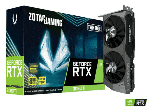 Tarjeta   De Video Zotac Nvidia Geforce RTX 3060 Ti Twin Edge Lhr
