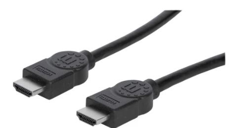 Cable HDMI Alta Velocidad con Ethernet 4K@30Hz MANHATTAN 323215 - 2 m, Macho, Negro