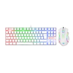 [KITRDG020] Combo  Redragon K552WRGB-BA-SP - Juego, Blanco
