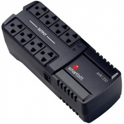 [REGBIT010] Regulador SMARTBITT SBAVR1350 - Negro, Hogar y Oficina, 1350 VA, 675 W