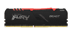 [Dim-KF432C16BBA/8] Memoria RAM Kingston Fury Beast Black RGB 3200MHZ 8GB KF432C16BBA/8